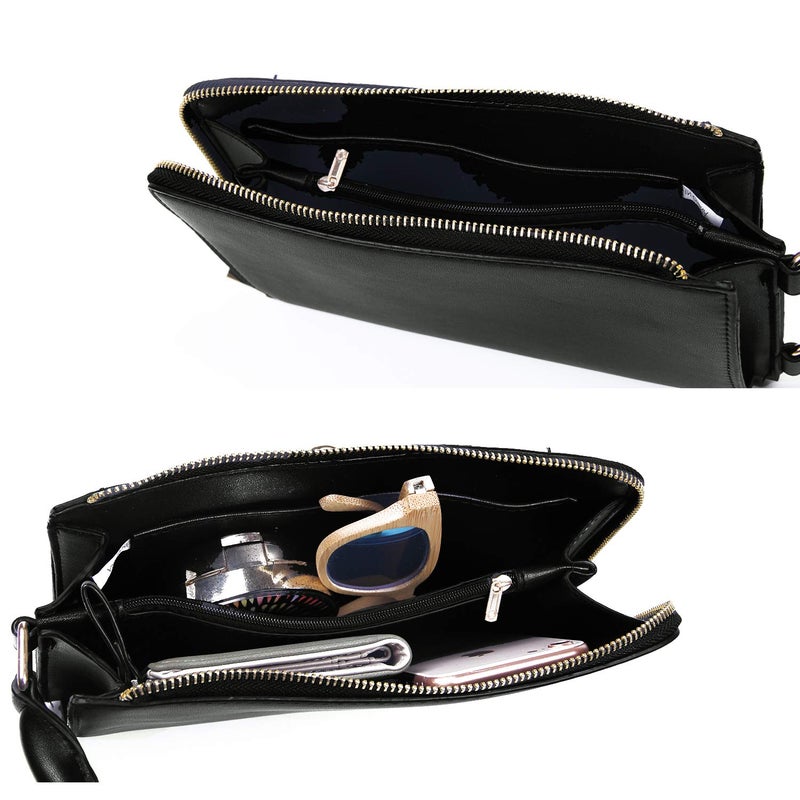 KUANG! Women Novelty Lady Face Shoulder Bags Funky PU Leather Top Handle Satchel Handbags Clutch Purse for Women - Image 4